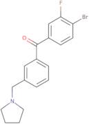 (4-Bromo-3-fluorophenyl)[3-(1-pyrrolidinylmethyl)phenyl]methanone