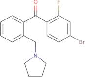 (4-Bromo-2-fluorophenyl)[2-(1-pyrrolidinylmethyl)phenyl]methanone