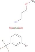 3-Bromo-N-(3-methoxypropyl)-5-(trifluoromethyl)benzenesulfonamide