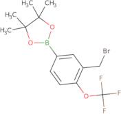 (3-BroMoMethyl-4-trifluoroMethoxyphenylboronic acid, pinacol ester