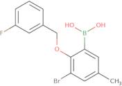 B-[3-bromo-2-[(3-fluorophenyl)methoxy]-5-methylphenyl]-Boronic acid
