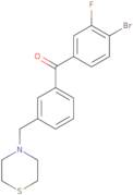 (4-Bromo-3-fluorophenyl)[3-(4-thiomorpholinylmethyl)phenyl]methanone