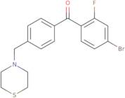 (4-Bromo-2-fluorophenyl)[4-(4-thiomorpholinylmethyl)phenyl]methanone