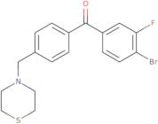(4-Bromo-3-fluorophenyl)[4-(4-thiomorpholinylmethyl)phenyl]methanone
