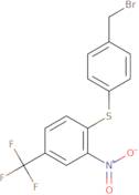 1-{[4-(Bromomethyl)phenyl]sulfanyl}-2-nitro-4-(trifluoromethyl)benzene