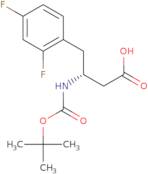 (3R)-3-[(tert-Butoxycarbonyl)amino]-4-(2,4-difluorophenyl)butanoic acid