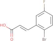 3-(2-Bromo-5-fluorophenyl)-2-propenoic acid