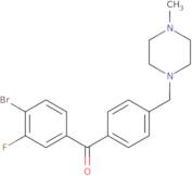 (4-Bromo-3-fluorophenyl){4-[(4-methyl-1-piperazinyl)methyl]phenyl}methanone