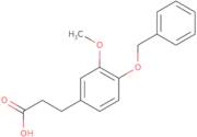 3-[4-(benzyloxy)-3-methoxyphenyl]propanoic acid