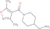 (4-(Aminomethyl)piperidin-1-yl)(3,5-dimethylisoxazol-4-yl)methanone