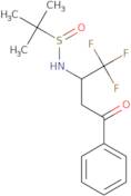 (S)-2-Methyl-N-[(2S)-1,1,1-trifluoro-4-oxo-4-phenylbutan-2-yl]propane-2-sulfinamide