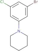 1-Bromo-3-chloro-5-piperidinobenzene