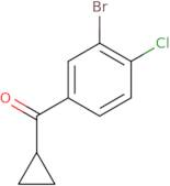 2-Bromo-1-chloro-4-(cyclopropylcarbonyl)benzene