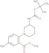 Methyl 5-amino-2-{3-[(tert-butoxycarbonyl)amino]piperidin-1-yl}benzoate