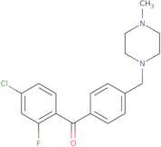 (4-Chloro-2-fluorophenyl){4-[(4-methyl-1-piperazinyl)methyl]phenyl}methanone