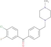 (4-Chloro-3-fluorophenyl){4-[(4-methyl-1-piperazinyl)methyl]phenyl}methanone