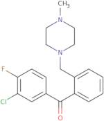 (3-Chloro-4-fluorophenyl){2-[(4-methyl-1-piperazinyl)methyl]phenyl}methanone