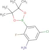 5-Chloro-2-fluoro-3-(4,4,5,5-tetramethyl-1,3,2-dioxaborolan-2-yl)benzenamine