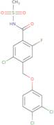 5-Chloro-4-[(3,4-dichlorophenoxy)methyl]-2-fluoro-N-(methylsulfonyl)benzamide