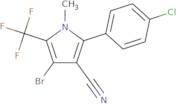 2-(4-Chlorophenyl)-4-Bromo-1-Methyl-5-(Trifluoromethyl)-1H-Pyrrole-3-Carbonitrile