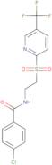 4-Chloro-N-[2-[[5-(trifluoromethyl)-2-pyridinyl]sulfonyl]ethyl]-benzamide