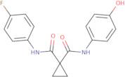 Cyclopropane-1,1-dicarboxylic acid N-(4-fluorophenyl)amide N'-(4-hydroxyphenyl)amide