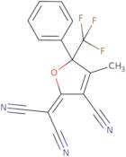 2-[3-Cyano-4-methyl-5-phenyl-5-(trifluoromethyl)-2(5H)-furanylidene]-propanedinitrile