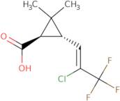 trans-3-(2-Chloro-3,3,3-trifluoro-1-propenyl)-2,2-dimethyl-cyclopropanecarboxylic Acid