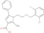 1-(2-[(2-Chloro-6-Fluorobenzyl)Thio]Ethyl)-2-Methyl-5-Phenyl-1H-Pyrrole-3-Carboxylic Acid