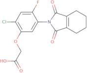 [2-Chloro-5-(1,3-dioxo-1,3,4,5,6,7-hexahydro-2H-isoindol-2-yl)-4-fluorophenoxy]acetic acid
