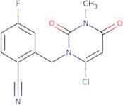 2-[(6-Chloro-3,4-dihydro-3-methyl-2,4-dioxo-1(2H)-pyrimidinyl)methyl]-4-fluorobenzonitrile