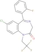 7-Chloro-5-(2-fluorophenyl)-1,3-Dihydro-1-(2,2,2-trifluoroethyl)-2H-1,4-benzodiazepin-2-one
