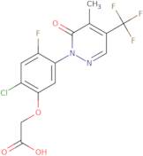 2-[2-Chloro-4-fuoro-5-[5-methyl-6-oxo-4-(trifluoromethyl)pyridazin-1-yl]phenoxy]acetic acid