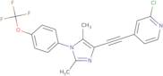2-Chloro-4-[[2,5-dimethyl-1-[4-(trifluoromethoxy)phenyl]-1H-imidazol-4-yl]ethynyl]pyridine