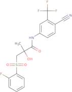 N-[4-Cyano-3-(trifluoromethyl)phenyl]-3-[(2-fluorophenyl)sulfonyl]-2-hydroxy-2-methylpropanamide