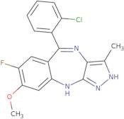 5-(2-Chlorophenyl)-7-fluoro-1,2-dihydro-8-methoxy-3-methylpyrazolo[3,4-b][1,4]benzodiazepine