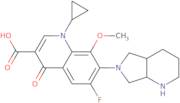 1-Cyclopropyl-7-(2,8-diazabicyclo[4.3.0]non-8-yl)-6-fluoro-8-methoxy-4-oxoquinoline-3-carboxylic a…