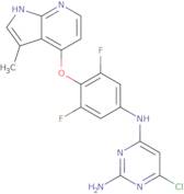 6-Chloro-N4-[3,5-difluoro-4-[(3-methyl-1H-pyrrolo[2,3-b]pyridin-4-yl)oxy]phenyl]-2,4-pyrimidinediamine