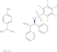 Chloro[[(1S,2S)-(+)-2-amino-1,2-diphenylethyl](pentafluorophenylsulfonyl)amido](p-cymene)ruthenium(II)