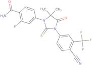 4-[3-[4-Cyano-3-(trifluoromethyl)phenyl]-5,5-dimethyl-4-oxo-2-thioxo-1-imidazolidinyl]-2-fluorobenzamide