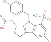 4-[(4-Chlorophenyl)methyl]-7-fluoro-1,2,3,4-tetrahydro-5-(methylsulfonyl)-cyclopent[b]indole-3-ace…