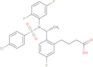 2-[(1R)-1-[[(4-Chlorophenyl)sulfonyl](2,5-difluorophenyl)amino]ethyl]-5-fluorobenzenebutanoic acid