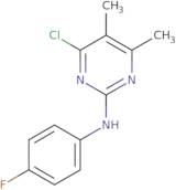 4-Chloro-2-(4-fluorophenylamino)-5,6-dimethylpyrimidine