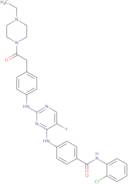 N-(2-Chlorophenyl)-4-[[2-[[4-[2-(4-ethyl-1-piperazinyl)-2-oxoethyl]phenyl]amino]-5-fluoro-4-pyrimidinyl]amino]benzamide
