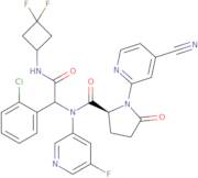 1-(4-Cyano-2-pyridinyl)-5-oxo-L-prolyl-2-(2-chlorophenyl)-N-(3,3-difluorocyclobutyl)-N2-(5-fluoro-3-pyridinyl)glycinamide