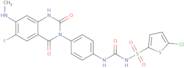 5-Chloro-N-[[[4-[6-fluoro-1,4-dihydro-7-(methylamino)-2,4-dioxo-3(2H)-quinazolinyl]phenyl]amino]carbonyl]-2-thiophenesulfonamide