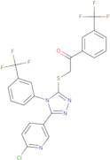 2-({5-(6-Chloro-3-pyridinyl)-4-[3-(trifluoromethyl)phenyl]-4H-1,2,4-triazol-3-yl}sulfanyl)-1-[3-...