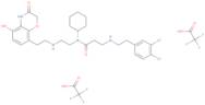 N-Cyclohexyl-3-[[2-(3,4-dichlorophenyl)ethyl]amino]-N-[2-[[2-(3,4-dihydro-5-hydroxy-3-oxo-2H-1,4-benzoxazin-8-yl)ethyl]amino]ethyl]p ropanamide 2,2,2-trifluoroacetate (1:2)