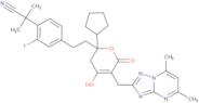 2-[4-(2-{(2R)-2-Cyclopentyl-5-[(5,7-dimethyl[1,2,4]triazolo[1,5-a]pyrimidin-2-yl)methyl]-4-hydroxy…