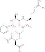 [(5S,11S,14S)-11-(3-Carbamimidamidopropyl)-14-methyl-4,7,10,13,16-pentaoxo-3,6,9,12,15-pentaazabicyclo[15.3.1]henicosa-1(21),17,19-t rien-5-yl]acetic acid trifluoroacetate (1:1)